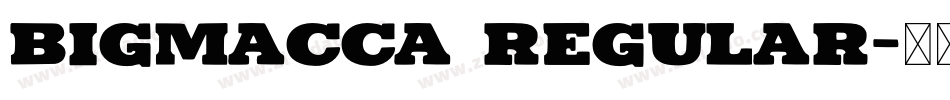 BIGMACCA Regular字体转换